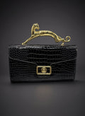 The Lucille Black Panther Handbag