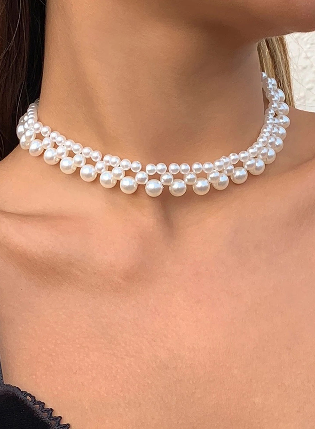 50s Style Pearl Choker