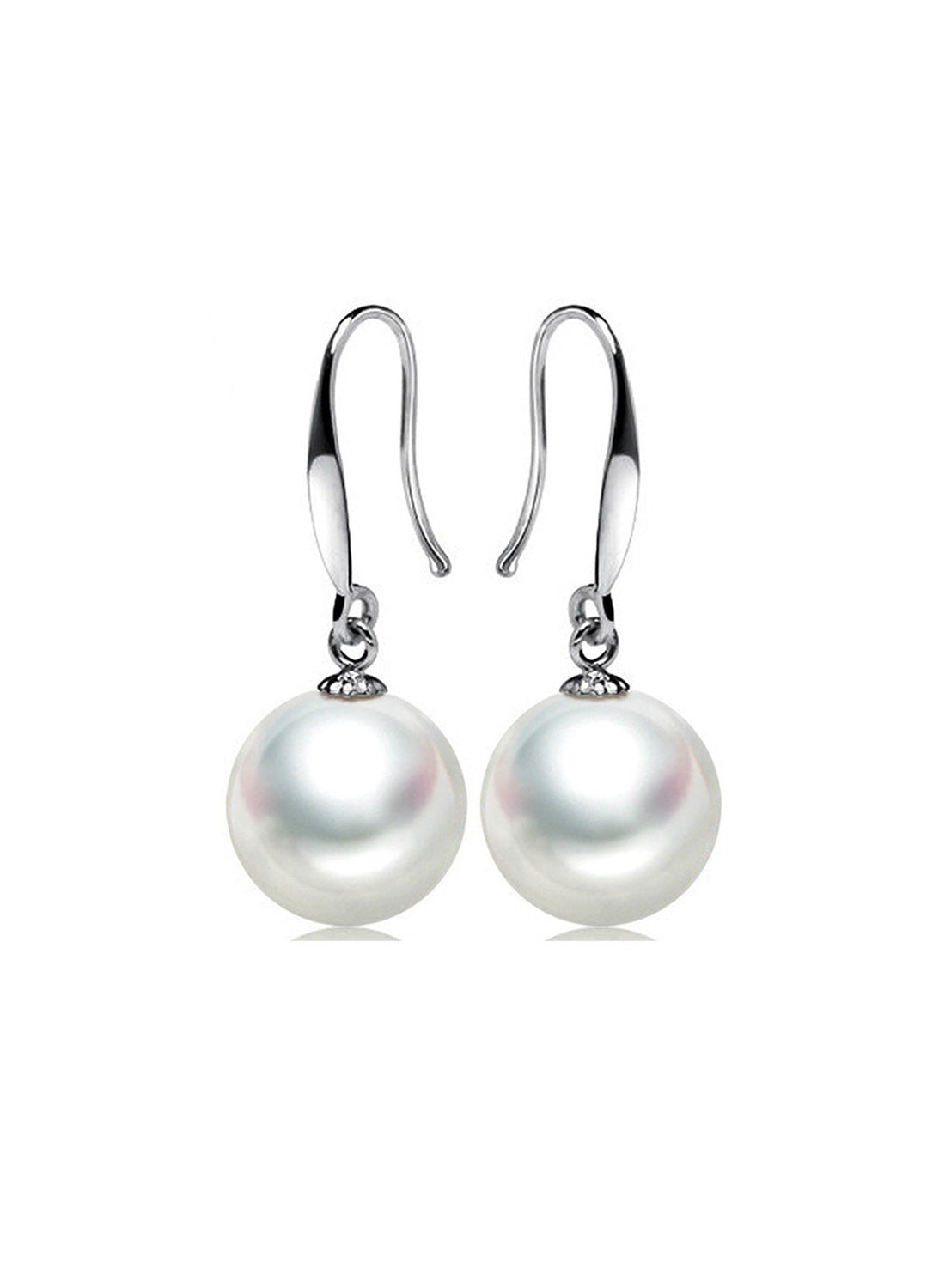 Real River Fresh Water Pearl Silver Drop Earrings