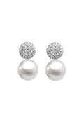 Ball Pearl Crystal Earrings
