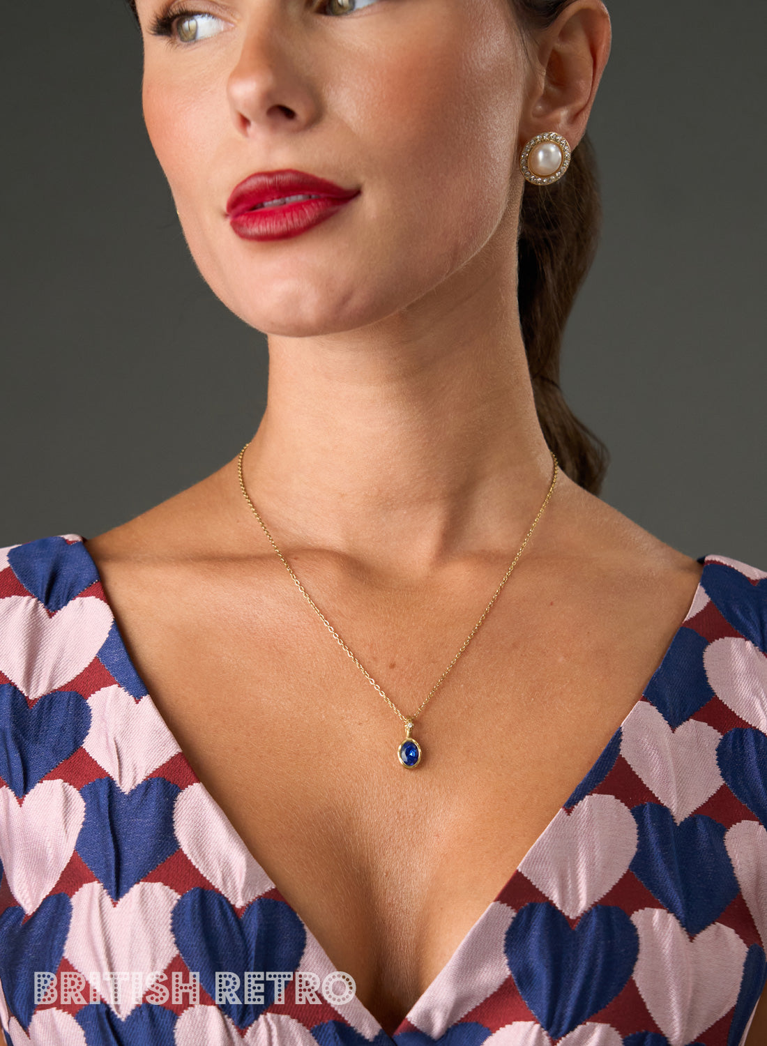 The Alice Sapphire Blue Pendant Necklace
