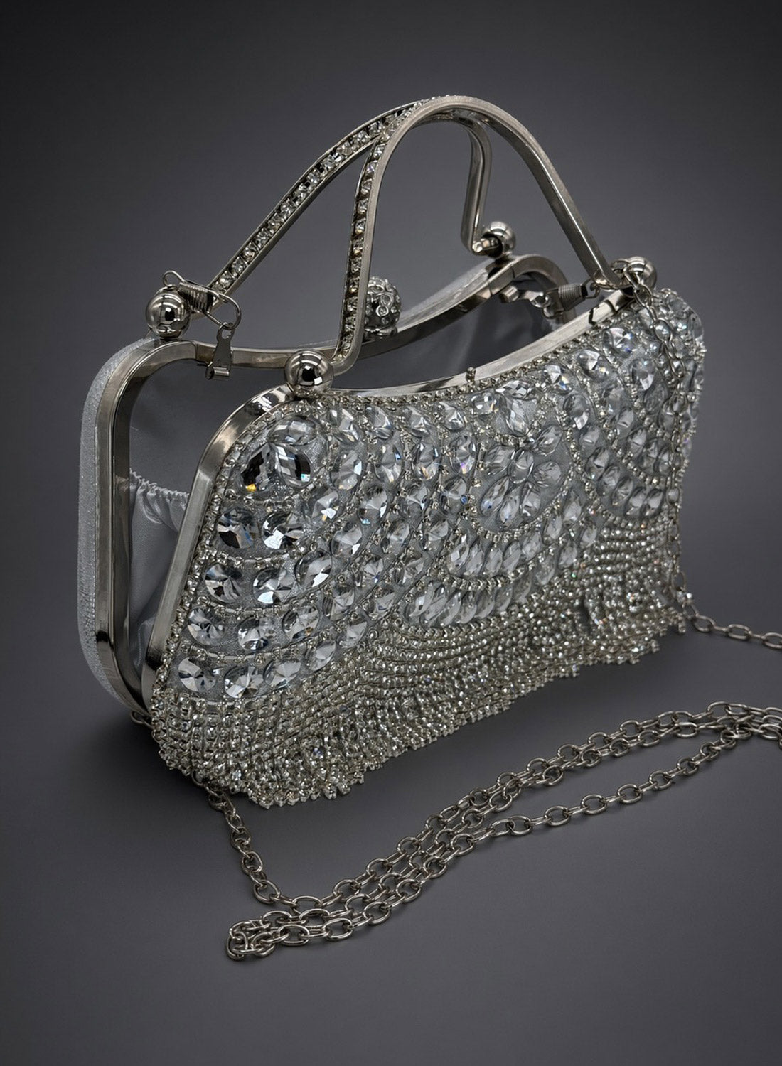 Vivien Leigh Clutch Bag Silver