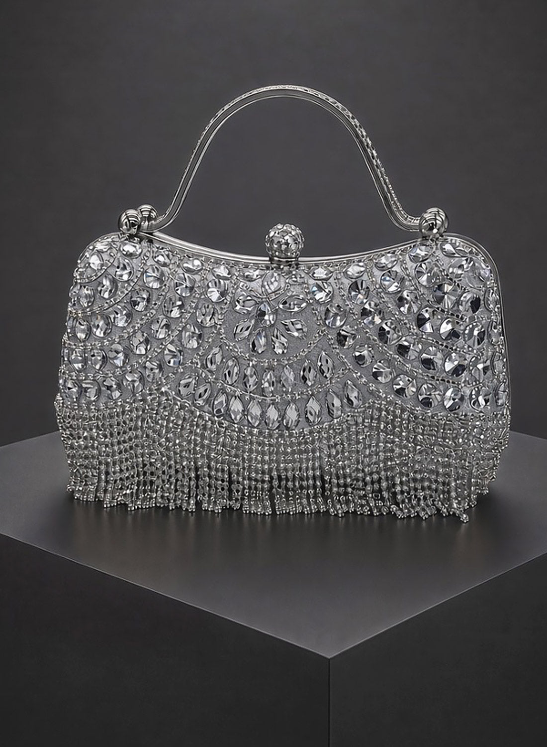 Vivien Leigh Clutch Bag Silver