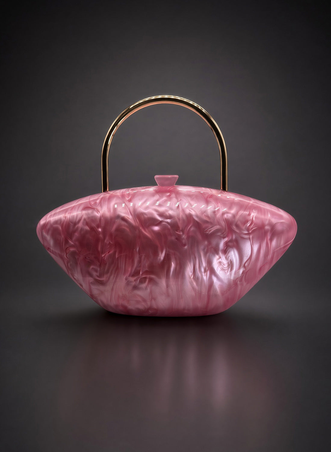 Bonbon Pink Vintage Style Clutch Bag