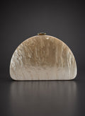 Pearl Moon Vintage Style Clutch Bag