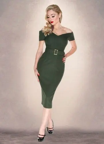 Britsh Retro Vintage Clothing - bodycon dresses, vintage style, 50s style, fitted dress, pencil dress