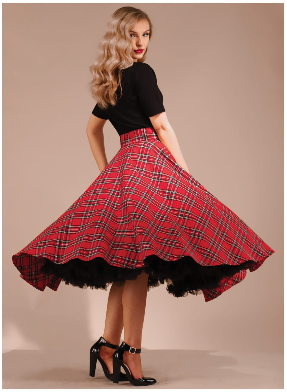 tartan skirt dress