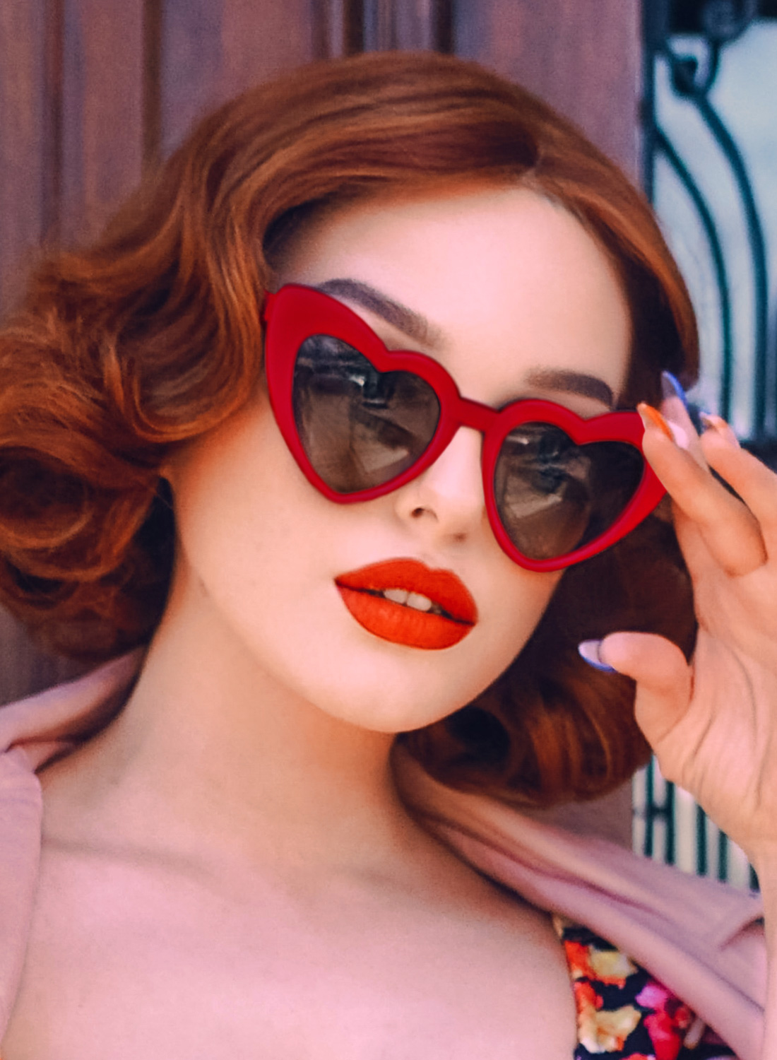 Red Heart 50s Sunglasses - British Retro