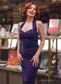 Tallulah Black Leopard Full Circle Swing Dress. Last Chance! - British