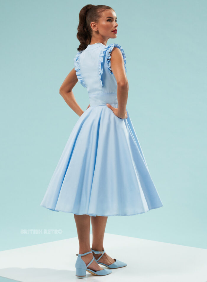 chinese dress ladies Elegant Light Blue Dutchess Gown