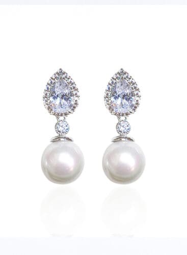 Pearl Cube Earrings
