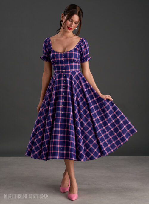 retro 50 dresses Plus Size 50's Retro Design Polka Dot Party Swing Dress US26 (EU28) / Black
